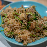 うを徳 - 2018.8 パクチーチャーハン（愛知芝海老と霞ヶ浦天然鰻とパクチーの掻き揚げ酢飯チャーハン）