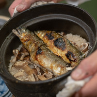うを徳 - 2018.8 広島松茸と長良川郡上天然鮎の炊き込みご飯