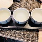 鮨榮 - 日本酒味くらべ3種（1,000円～）