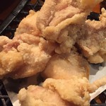 焼鳥 酉たけ - サックサクの塩唐揚げ　スープに浸していただくのも乙です