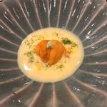 あま木 - コーンスープと焼き雲丹
