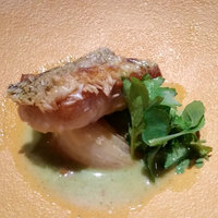 古湯温泉 ONCRI - 甘鯛の松笠焼き木の芽のソース