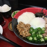 極楽うどん TKU - ネバネバスタミナうどん（￥860）