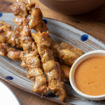 Chicken curry Grilled skewer with peanut sauce