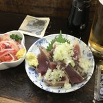 はなみち - カツオのたたきと鯨ベーコン