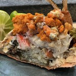 蟹身も甘く、味噌・卵ともにタップリで美味しいこと。