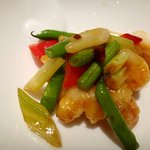 中国料理 桃李 - 大海老の唐辛子炒め