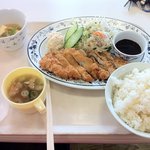 札幌市建設局下水道庁舎食堂 - とんかつ定食