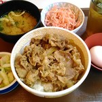 すき家 - 牛丼（並盛）3点セット　500円