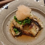 鮨みなと - 穴子の白焼きポン酢
