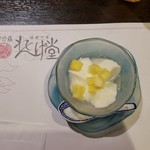 宮の森れんげ堂 - セットのデザートです。