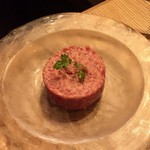 極上赤身肉のタルタル。※二人前