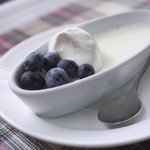 チェルシーズガーデンカフェ - パスタセットのデザートは杏仁豆腐のプリン