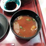 わきみず亭 - 赤出汁味噌汁