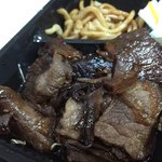 丸玄商店 - ハラミ弁当800円