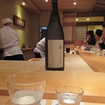 鮨 さかい - 若波、一合を片口で