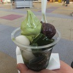 甘党道楽菓匠茶屋 - 抹茶ゼリーソフト