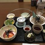 可児かまど本店 - 丼ランチ(ざる蕎麦と茶碗蒸しのチョイス) 1000円