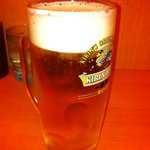 日高屋 - 生ビール３９０円ですが、ビールフェア中につき３５０円でした