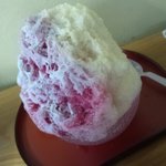 松月氷室 - 桃と葡萄 ミルクかけ