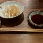 旅篭 - お通し480円　ところてん　しっかりとした歯応えです