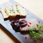 Rich white liver pate