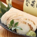 Izakaya Ennasubi - 自家製"ちくわさび"❗️
      ちくわ+わさび=略してちくび焼酎や日本酒のアテにおススメです