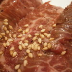 焼肉 山水 - 23年8月　ハラミ塩　アップ