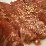 焼肉 山水 - 23年8月　ハラミ塩　アップ