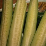 焼肉 山水 - 23年8月　冷やし胡瓜　胡瓜のアップ