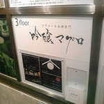 Ginjou Maguro - ビル入口の看板