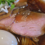 中華そば しば田 - 中華そば・味玉　ズームアップ