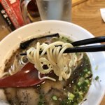 熊本ラーメン 黒亭 - ちびっこもやしラーメン650円…ストレート麺