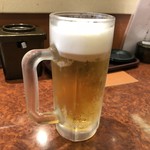 Daiki Suisan Sushi To Himono - 2018年8月17日  生ビール 中（アサヒスーパードライ）