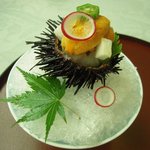 北瑞苑 - 雲丹と帆立のジュレかけ