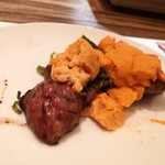 本気焼肉 肉とめし 肉寿司 - 肉ONウニ