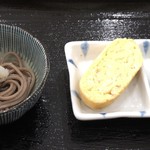 しまんと屋 - 小鉢として蕎麦と卵焼きが付いていました