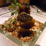 フロリレージュ - 2011年７月：アミューズその１：蕎麦粉のクレープ、キャビア添え