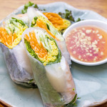 海老と帆立の生春巻き「ポピア・クン・ホイシェル」 ☆☆☆