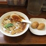 自家製麺中華そば 今里 - 中華そば・元祖(600円)といなり(100円/2個)