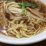 自家製麺中華そば 今里 - 麺はこんな感じ