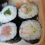 鮨 笹元 - 芽葱、穴子、烏賊胡瓜、トロ巻き