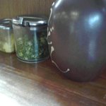 釜あげうどん 長田 in 香の香 - 徳利につけダシが入っています