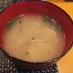 玄海鮨 - 御椀は貝汁  付いて来ます