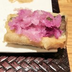 天麩羅 巽 - 太刀魚にたっぷり載せ