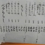 玄海鮨 - 通常メニュー、ここから注文
