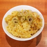 麺屋 六感堂 - 雲丹とオリーブ(限定チャコ飯)