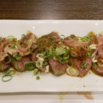 祇園 河道 - （撮影 20180823）台風の夜、和牛のたたき他で一杯。