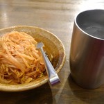 京都拉麺 麺屋 愛都 - ナムルとお水◎
