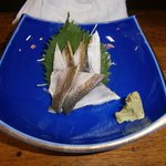 天然〆はたはた刺身（男鹿沖）480円